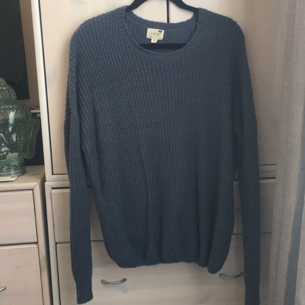 Blue oversized sweater